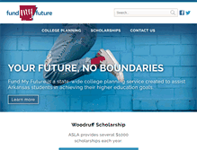 Tablet Screenshot of fundmyfuture.info